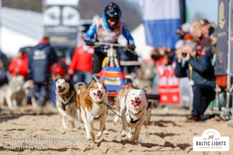 Mit viel Applaus und Anfeuerung geht's dann auf die knapp fünf Kilometer lange Strecke am Ostseeufer entlang.